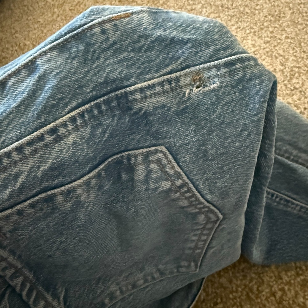 Free People x We The Free Good Luck Mid Rise Barrel Jeans in Ultra Light Beam 26 - Picture 5 of 9
